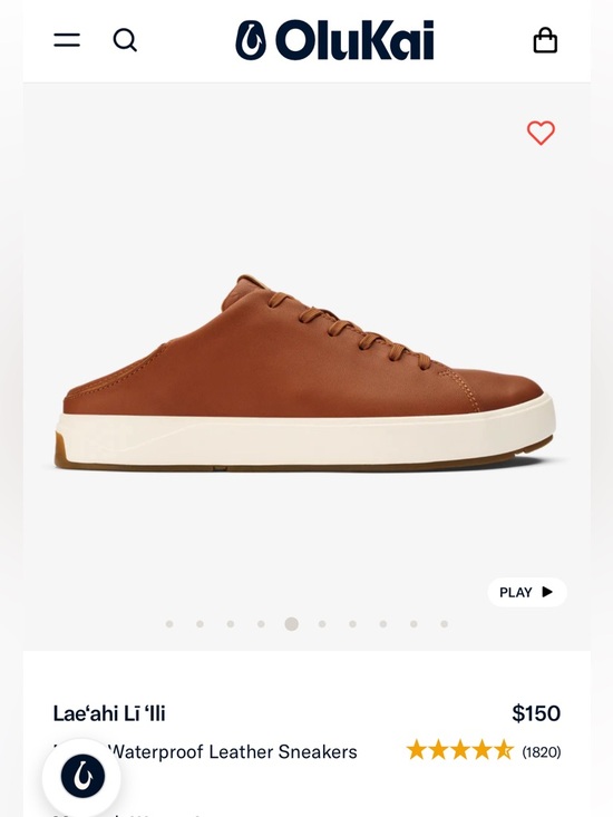 OluKai Other - OluKai Lae‘ahi Lī ‘Ili
Men’s Waterproof Leather Sneakers